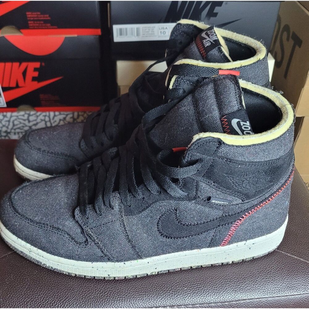 Air Jordan 1 High Zoom Crater Space Hippie CW2414-001 Mens Size 10 Used